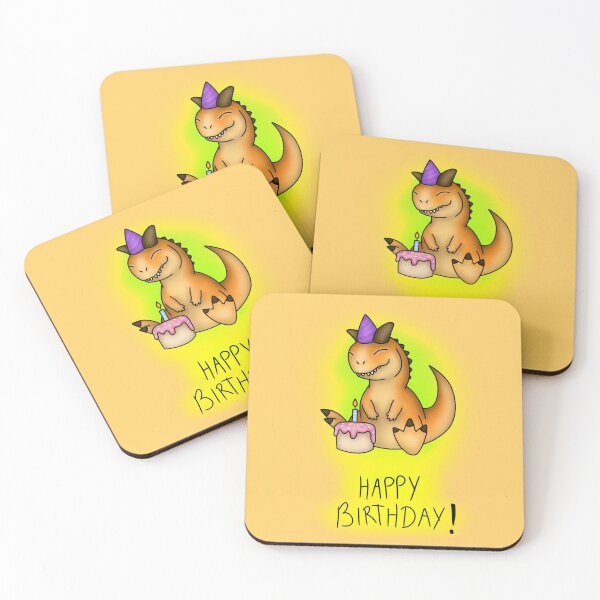 Item preview, Happy Birthday Carnotaurus designed and sold by saradrawspaleo.