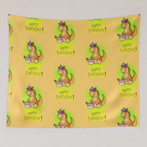Item preview, Happy Birthday Carnotaurus designed and sold by saradrawspaleo.