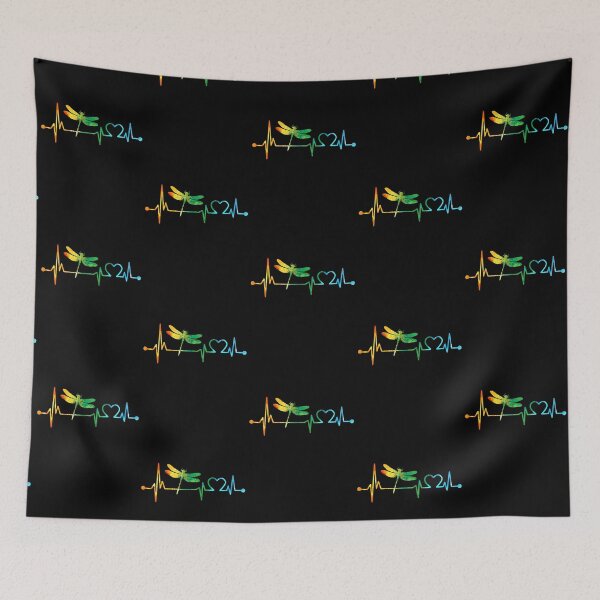 Item preview, DRAGONFLY HEARTBEAT WATERCOLOR designed and sold by WinghiDesign.