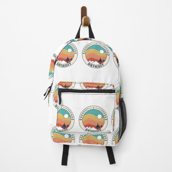 Artikelvorschau, Detroit Retro Vintage Sunset - Detroit Michigan Mountain Souvenir - Geschenk - Heimatstadt - Wandern - Natur entworfen und verkauft von HappyTees Lab.