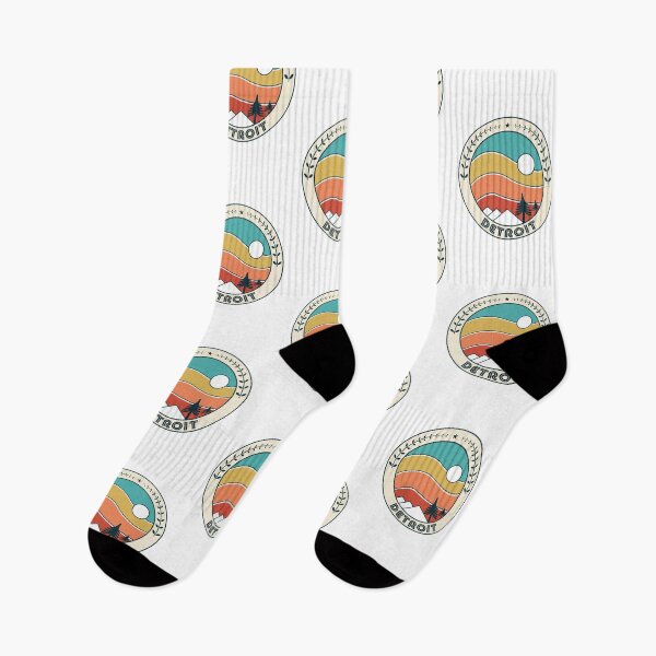 Item preview, Detroit Retro Vintage Sunset - Detroit Michigan Mountain Souvenir - Gift - Hometown - Hiking - Nature designed and sold by HappyTees Lab.