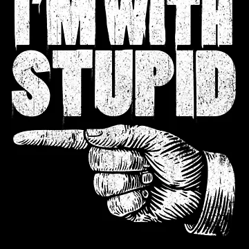 Imagen de la obra I'm With Stupid Pointing Left Finger Left I'm With Stupid Gear de DynamicDesign