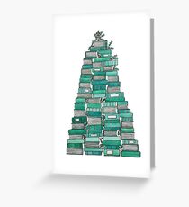 Bookish Christmas Tree Greeting Card