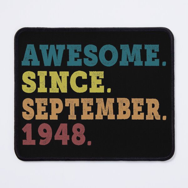 Item preview, Awesome Since September 1948 Retro Vintage 73rd Birthday Gift designed and sold by designbychow.