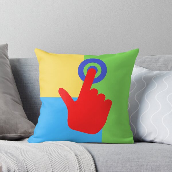 Give your life a click of color Throw Pillow