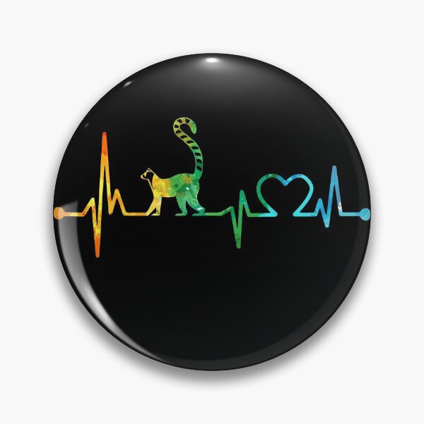 Item preview, LEMUR HEARTBEAT WATERCOLOR designed and sold by WinghiDesign.
