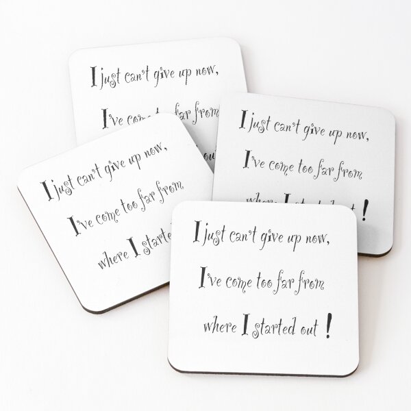 Item preview, Inspirational affirmation, I just can’t give up now, motivational saying designed and sold by Artonmytee.