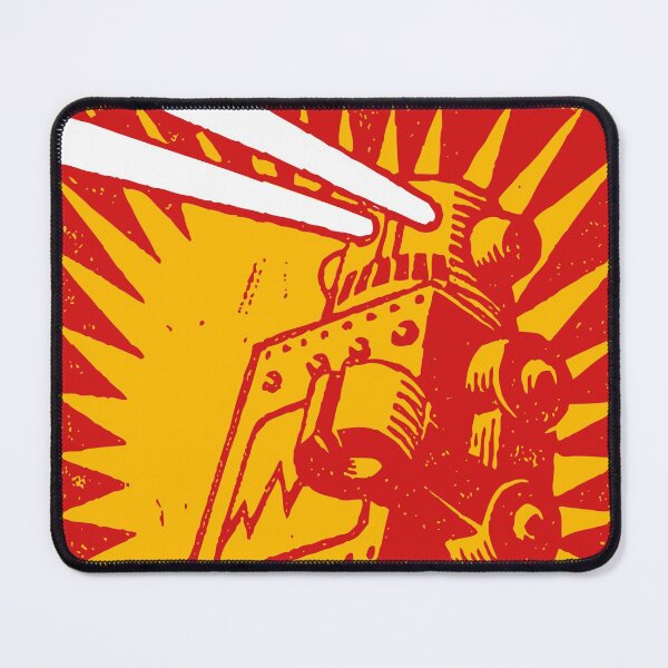 Red Robot Mouse Pad