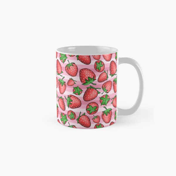 Ice Cream Mug, Waffle Cone Pink Strawberry Ice Cream With Sprinkles Design  11oz or 15oz Ceramic Coffee Mug or Mug Set Available 