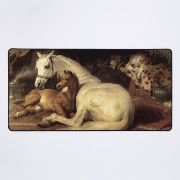 Aperçu de l'œuvre TENTE ARABE AVEC CHEVAUX ET AUTRES ANIMAUX créée et vendue par BulganLumini.