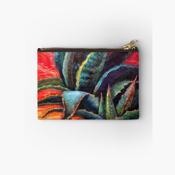 Item preview, LARGE BLUE DESERT AGAVE CACTI SUNRISE ART designed and sold by sharlesart.