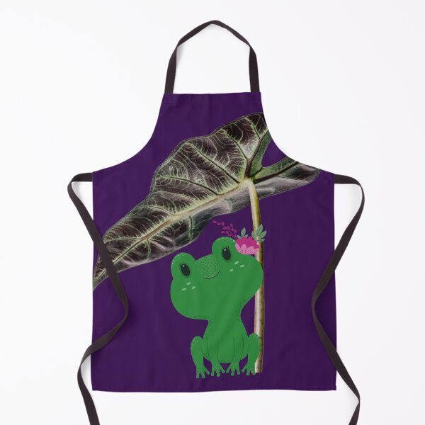 Item preview, Cute Little Frog under a Leaf designed and sold by utopianpioneer.