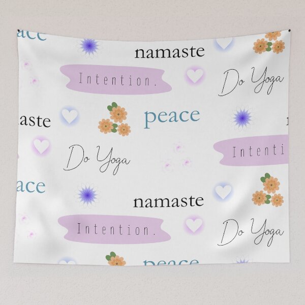 Item preview, Yoga Peace Pack - Intention, Namaste, Flowers, Love, Peace designed and sold by shirabee.