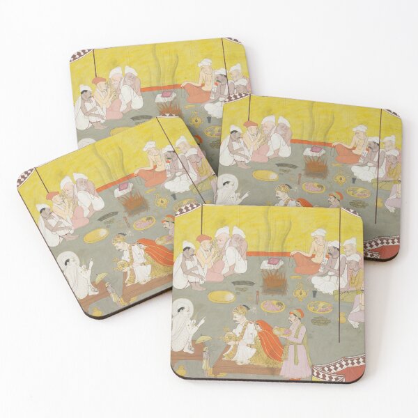 Item preview, Royal Couple Distributing Meals designed and sold by HinduArtGallery.