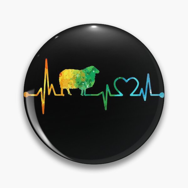 Item preview, SHEEP HEARTBEAT WATERCOLOR designed and sold by WinghiDesign.