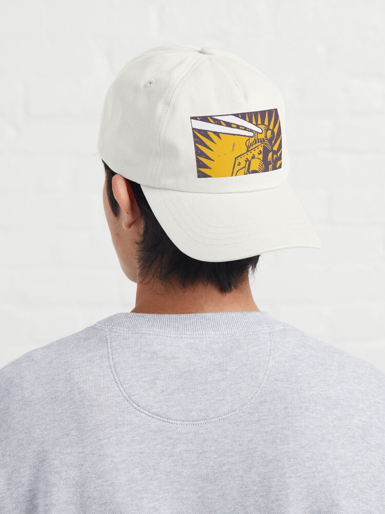 Alternate view of Purple Robot Cap