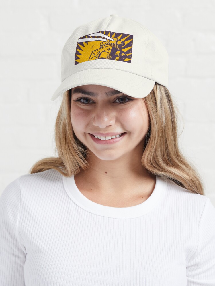 Alternate view of Purple Robot Cap