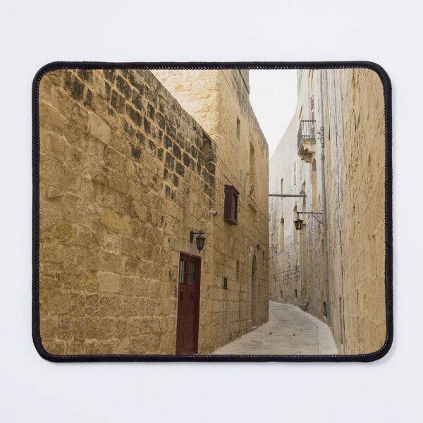 Item preview, The Silent City - Big Walls Closing in and an Inviting Red Door in Mdina, Malta designed and sold by Georgia Mizuleva.