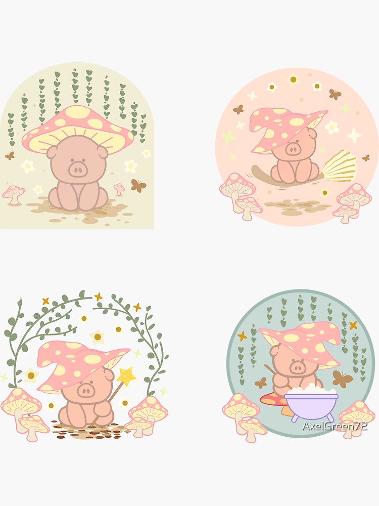 Cottagecore Kawaii Sticker Sheet Kawaii Sticker Sheet 