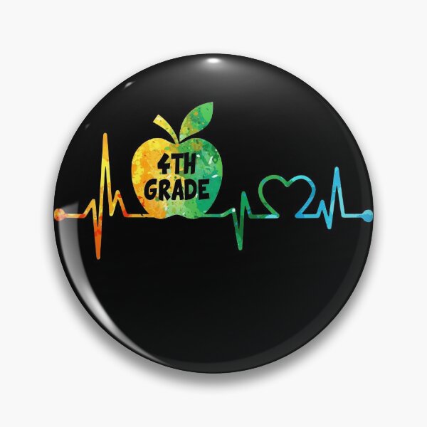 Item preview, 4TH GRADE HEARTBEAT WATERCOLOR designed and sold by WinghiDesign.