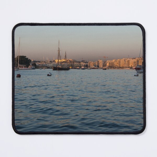 Item preview, Sunrise Glow at Malta's Marsamxett Harbour designed and sold by Georgia Mizuleva.