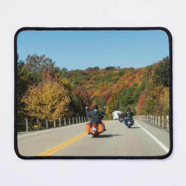Item preview, Joyful Autumn Ride - Bikers Know the Best Roads designed and sold by Georgia Mizuleva.