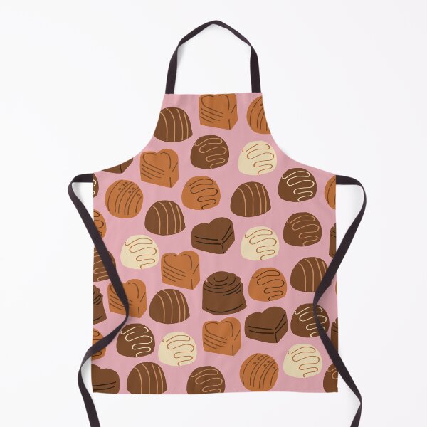 Item preview, Cute Chocolate Pralines on Pink Background designed and sold by kapotka.