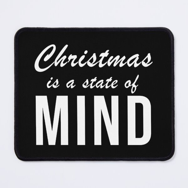 Item preview, Christmas is a State of Mind (Black) designed and sold by quoteedesigns.