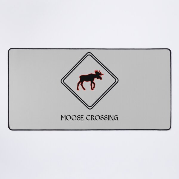 Item preview, Funny moose crossing - scandinavia designed and sold by Aurealis.