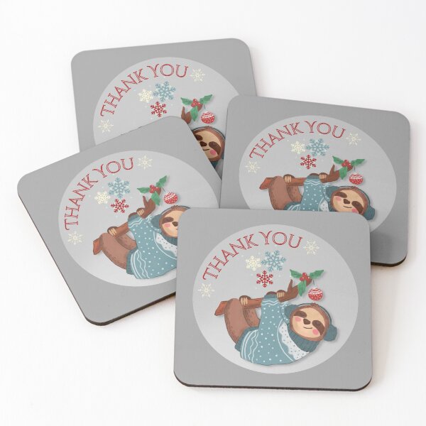 Item preview, Christmas Thank You Sloth designed and sold by candyco56.