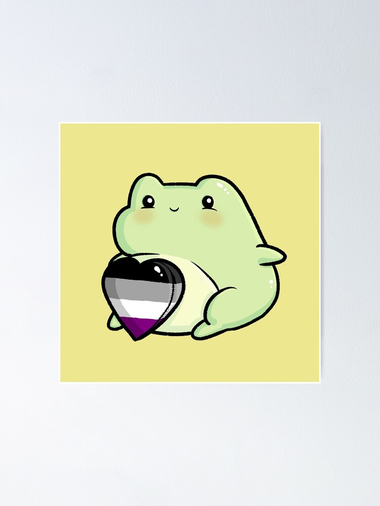 Cute Frog Asexual Heart Flag Lgbtq Kawaii Ace Poster For Sale By Nyn4 Redbubble 3445