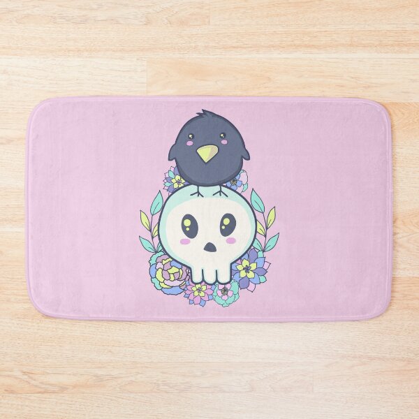 Item preview, Pastel Goth Kawaii Raven & Skull designed and sold by GrimButterfly.