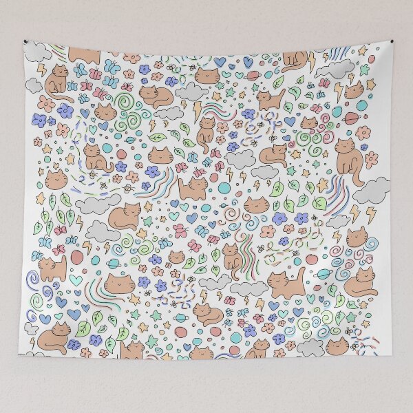 Item preview, cat pattern 3 designed and sold by viv-trinh.