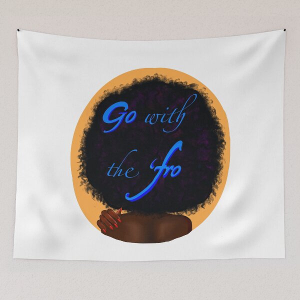 Item preview, Black girl magic Go with the ‘fro white background black girl with Afro hair and dark brown skin. Hair love ! designed and sold by Artonmytee.