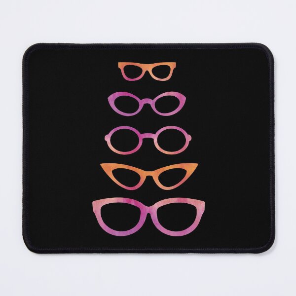 Item preview, Hipster Watercolor Eyeglasses In Orange and Pink designed and sold by Primroaddesigns.