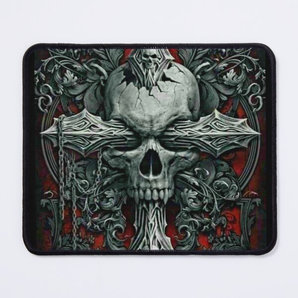 Item preview, Celtic Cross Skull with Cross In eyes designed and sold by slashrose4ever.