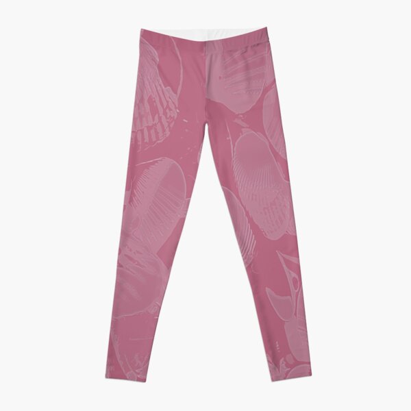 Pink Seashell Print Leggings