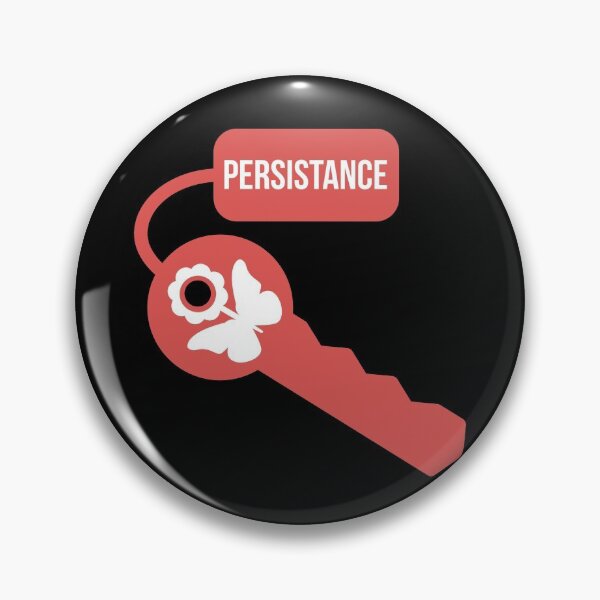 Item preview, Persistance is key - Cute inspirational quote designed and sold by Theleochick.