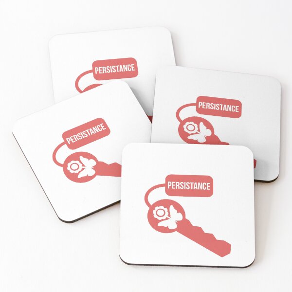 Item preview, Persistance is key - Cute inspirational quote designed and sold by Theleochick.