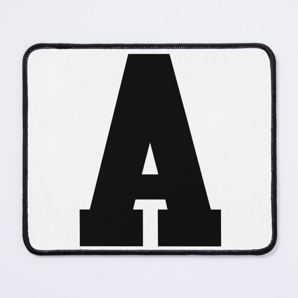 Item preview, Alphabet, Black A, Sports letter A designed and sold by TheCultStuff.