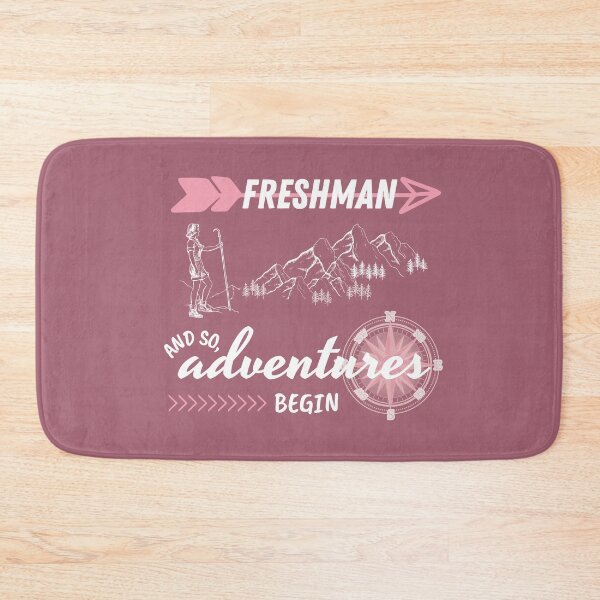 Item preview, Vintage Freshman Year - And So, Adventures Begin - (Pink) White Text designed and sold by dbyjane.