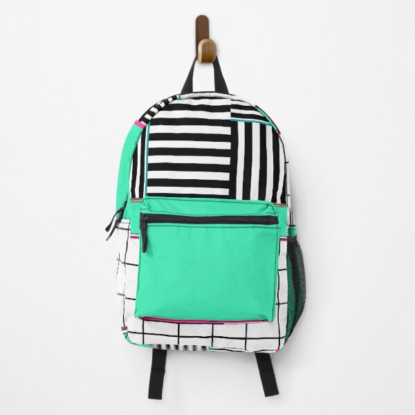 Item preview, Belted: Black & White Grid + Teal designed and sold by ArtInLifestyle.