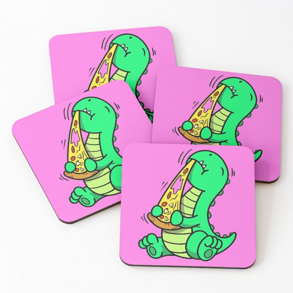 Item preview, Cute Dinosaur Eat Pizza, Dino Pizza designed and sold by Si Pakne.