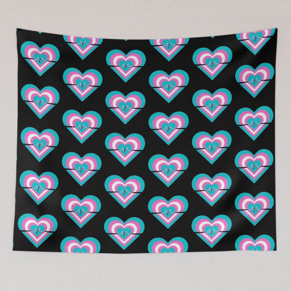 Item preview, Pride Flag Hearts - Transgender designed and sold by thesassypanda.