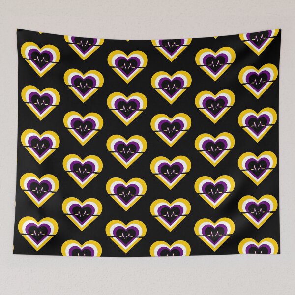 Item preview, Pride Flag Hearts - Non-binary designed and sold by thesassypanda.