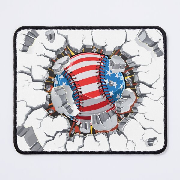 Item preview, American Flag Baseball Breakthrough designed and sold by stargazerdesign.