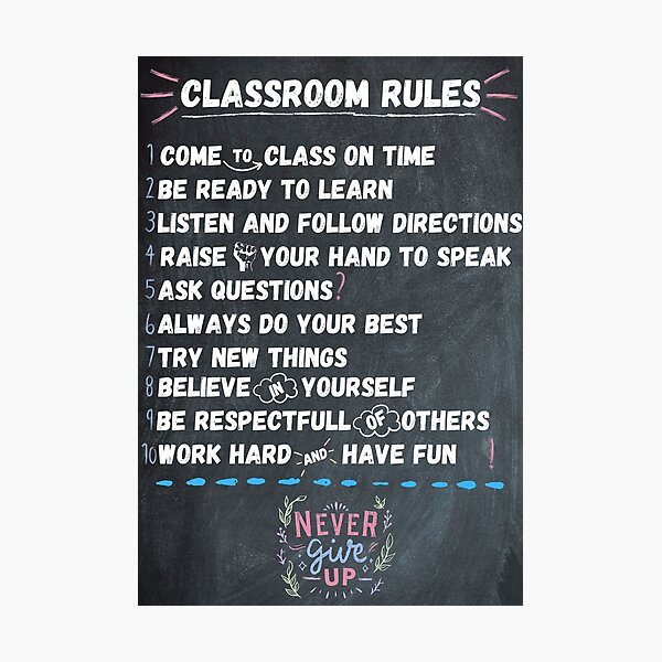 Item preview, Classroom Rules  designed and sold by mewsis.