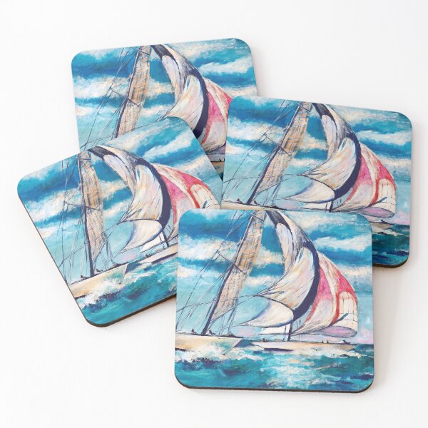 Item preview, Sailboat Race. designed and sold by vintagejoann.