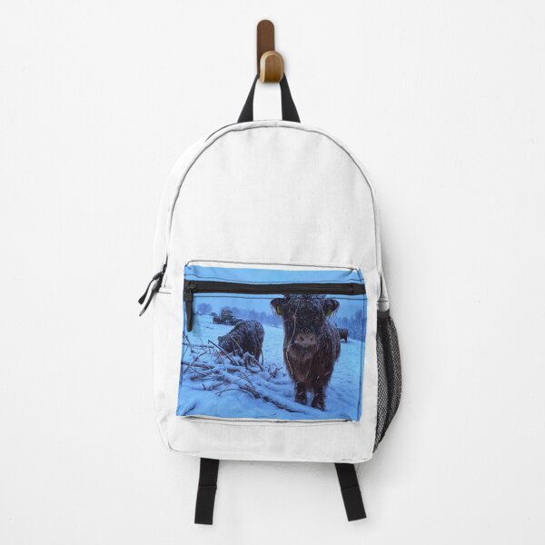 Item preview, Scottish Highland Cattle Calves in snow 2678 designed and sold by SaarelaHighland.