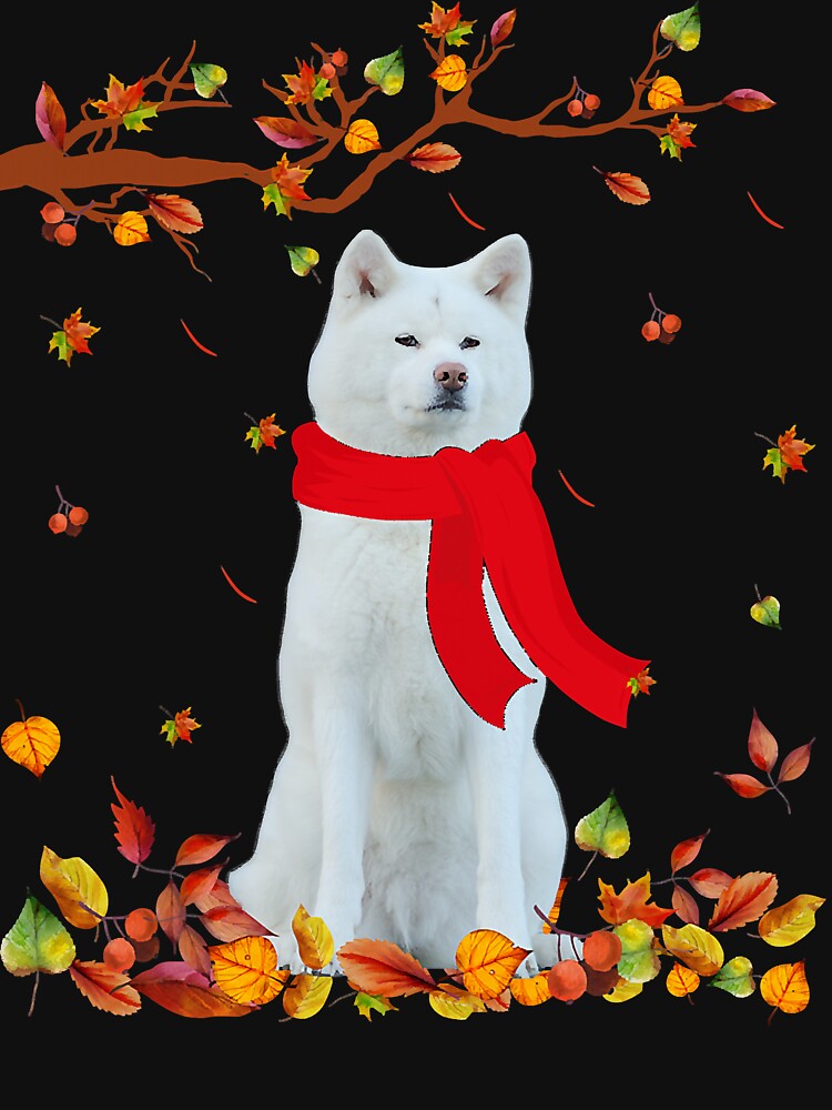 Dog Lover Cool Samoyed Autumn Thanksgiving